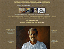 Tablet Screenshot of dougstricklandart.com